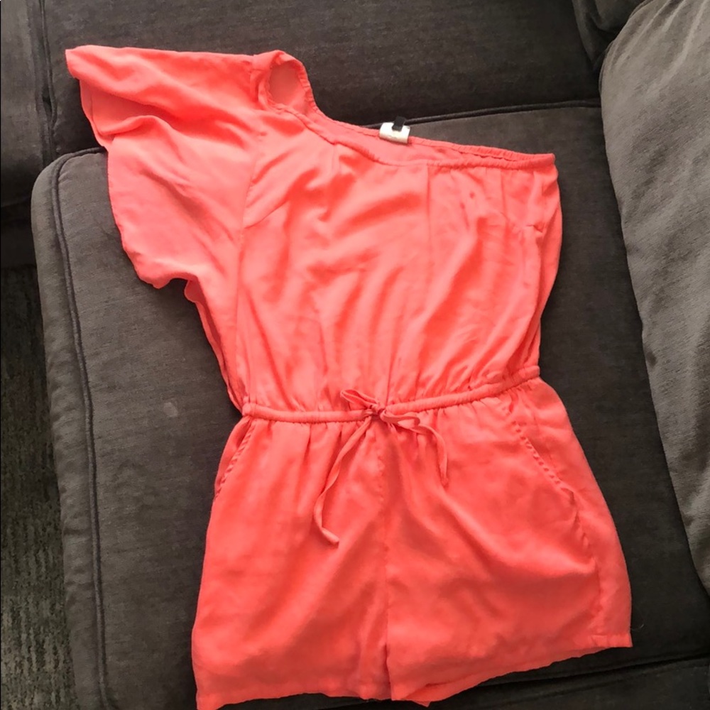 One shoulder romper with shorts